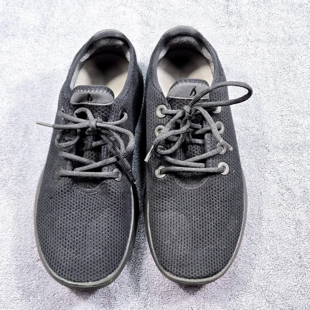 Allbirds Tree Runners Mens‎ Size 11 Black Good Sustainable Mesh Sneakers - Picture 4 of 13